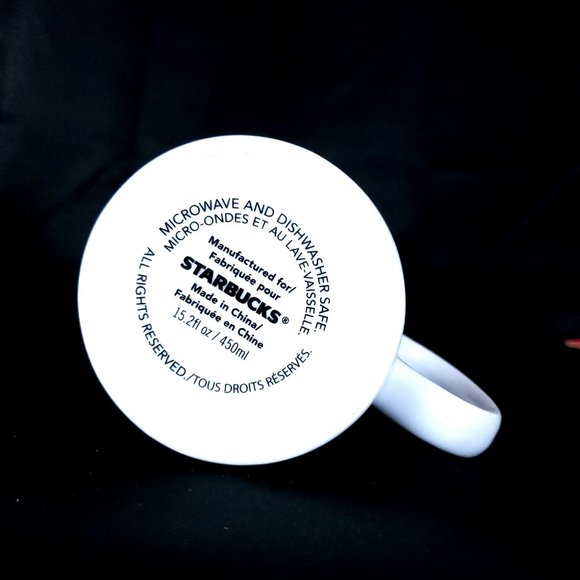 Starbucks Coffee Mug Logo 15oz White Green - Picture 5 of 5